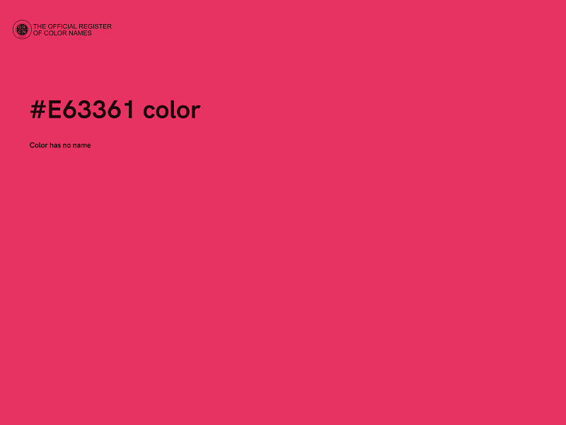 #E63361 color image