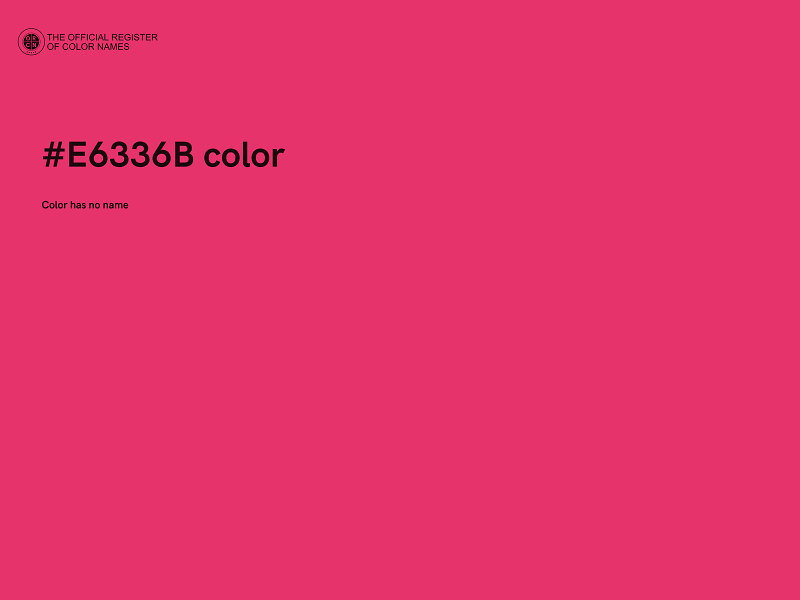 #E6336B color image