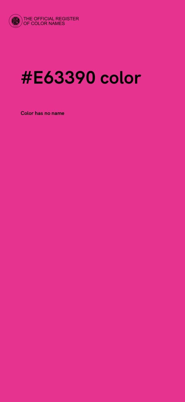 #E63390 color image