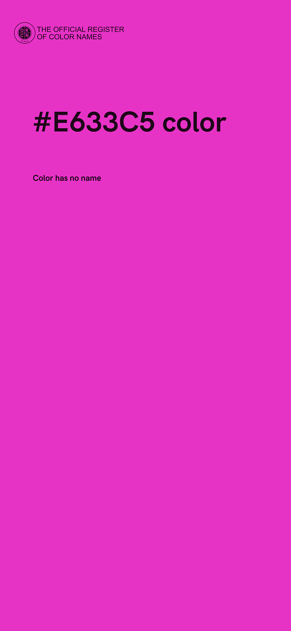 #E633C5 color image