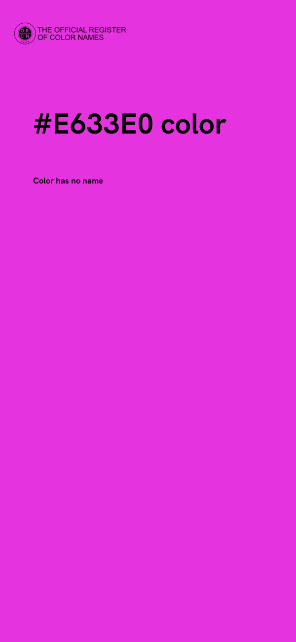 #E633E0 color image