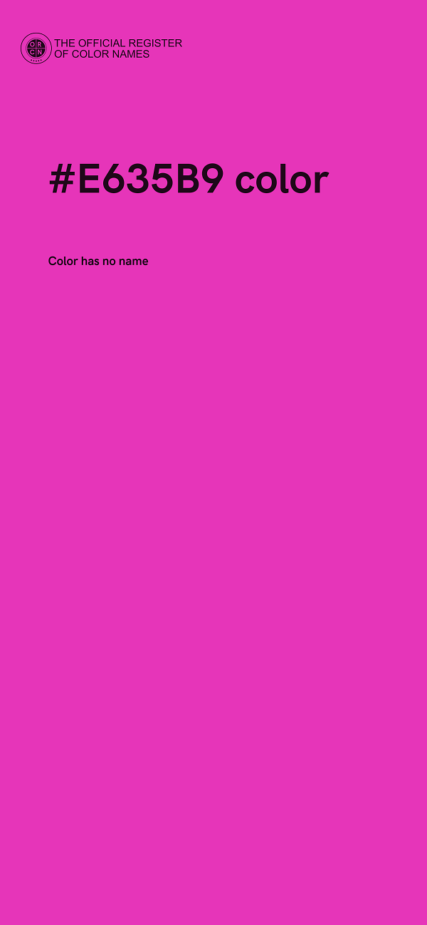 #E635B9 color image