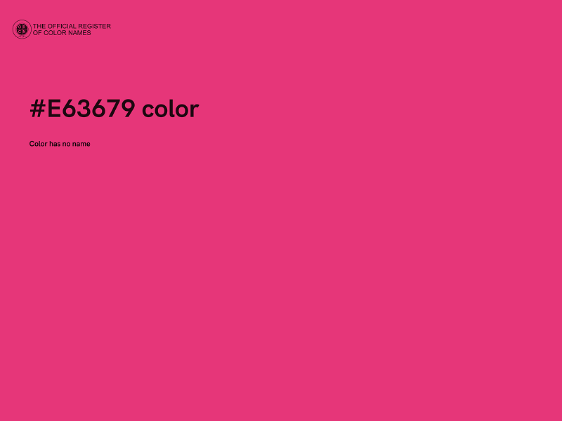 #E63679 color image