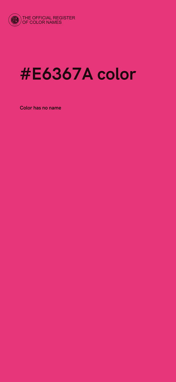 #E6367A color image
