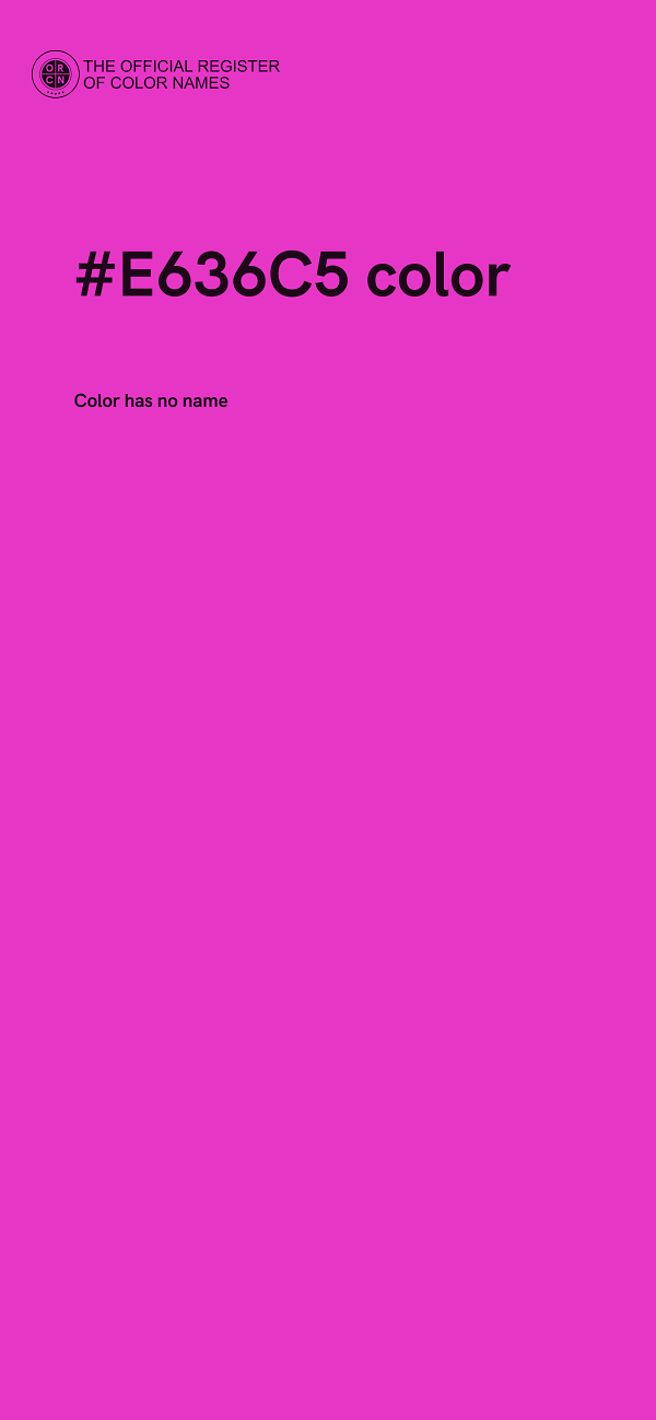 #E636C5 color image