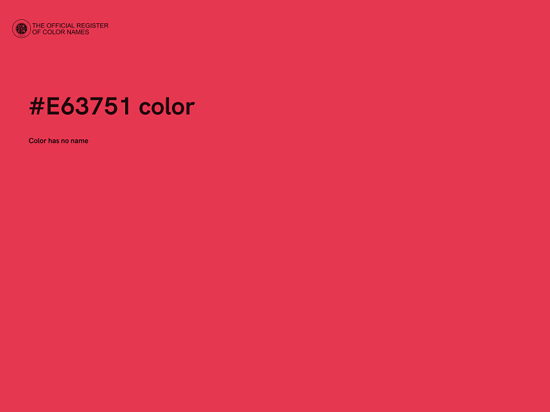 #E63751 color image