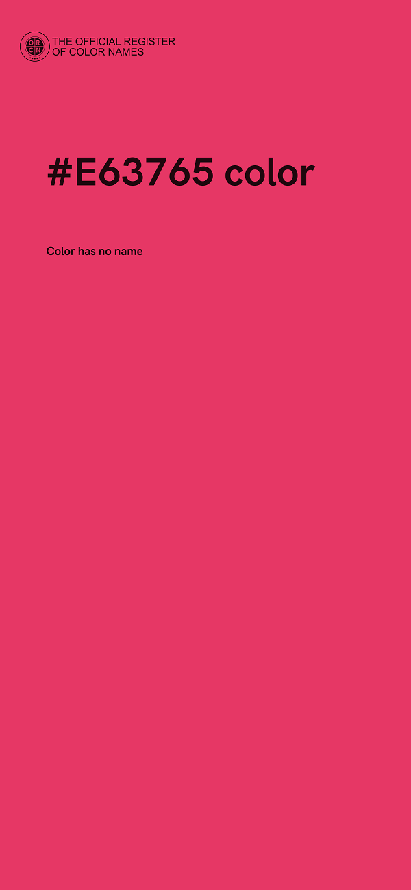 #E63765 color image