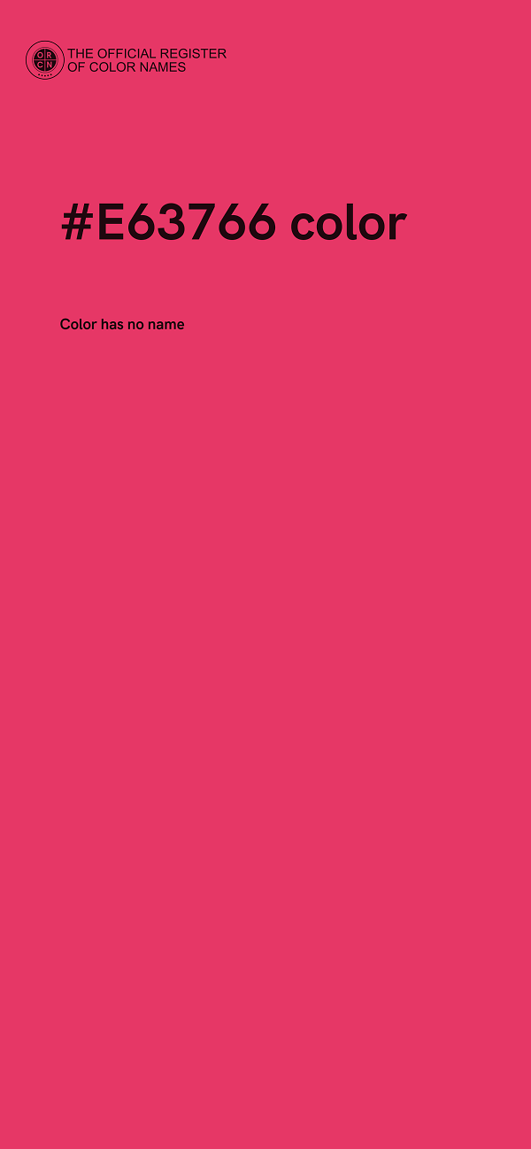 #E63766 color image