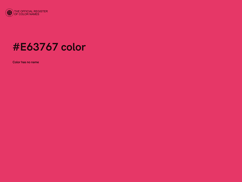 #E63767 color image
