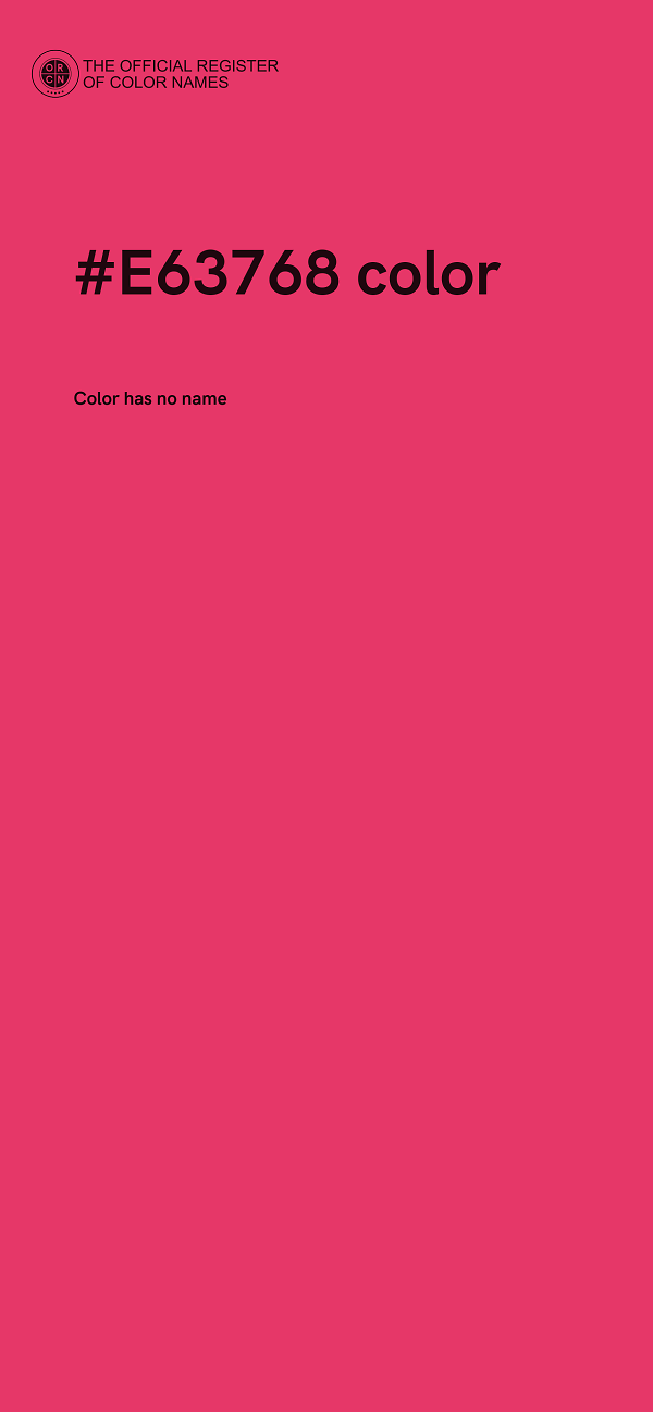 #E63768 color image
