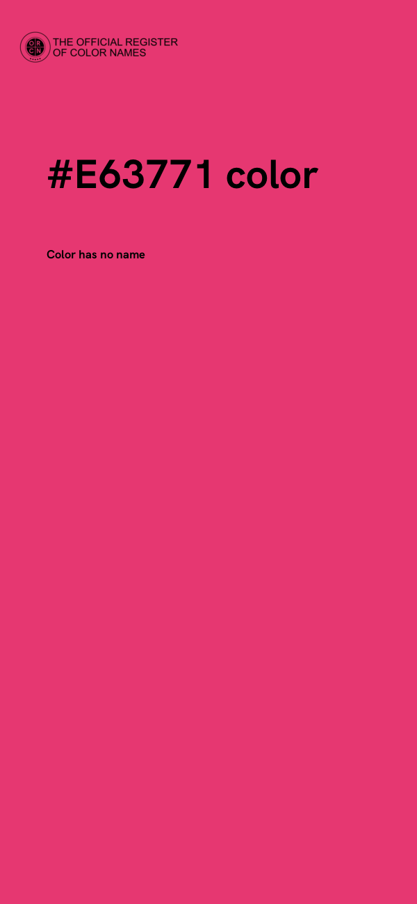 #E63771 color image