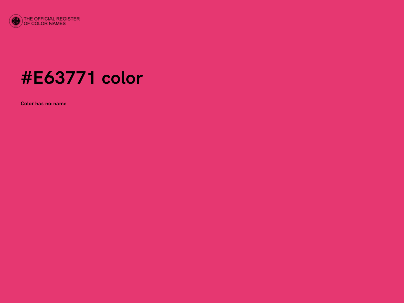 #E63771 color image