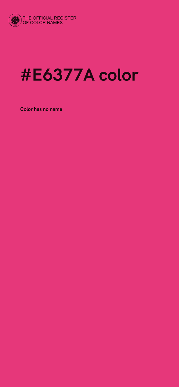 #E6377A color image