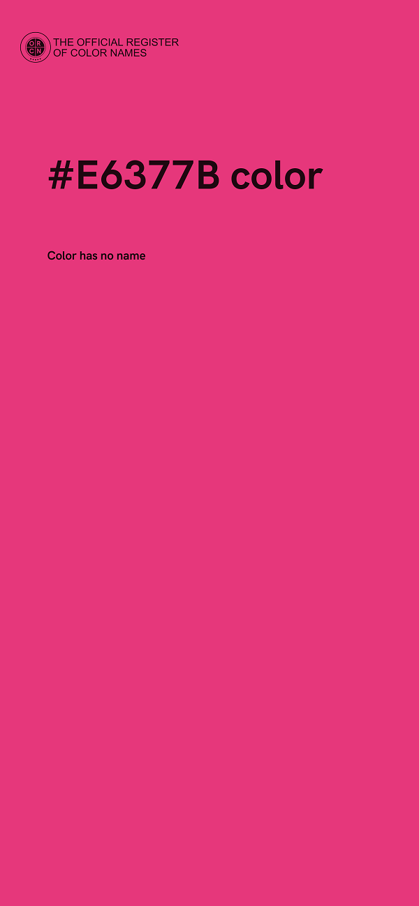 #E6377B color image