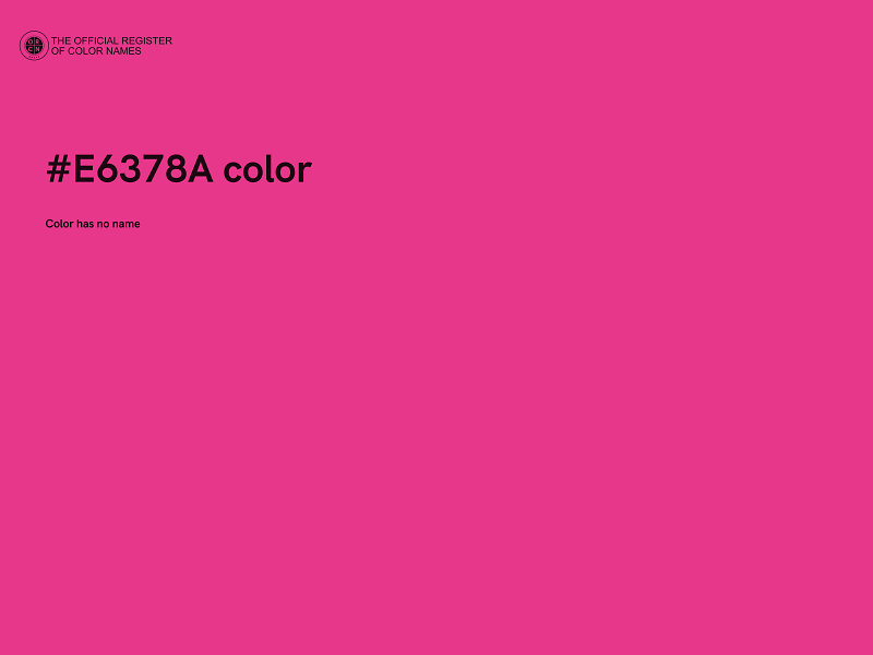 #E6378A color image