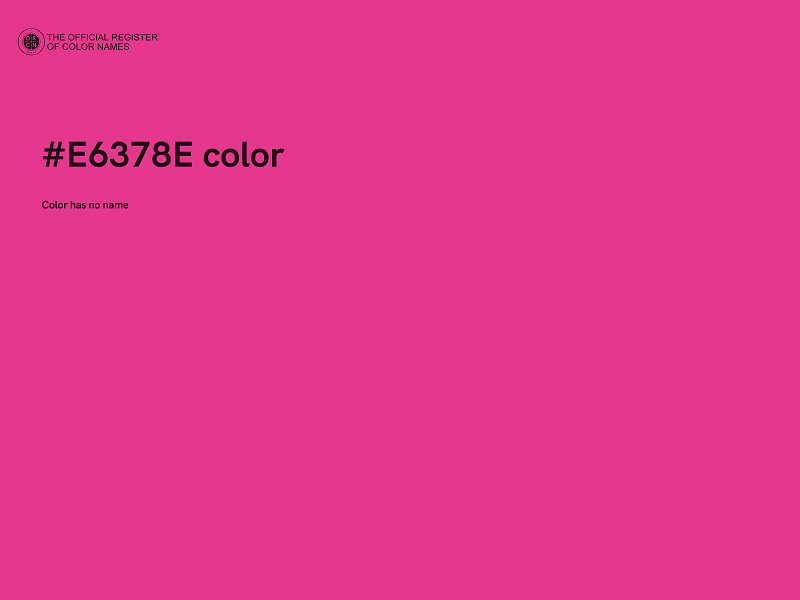 #E6378E color image