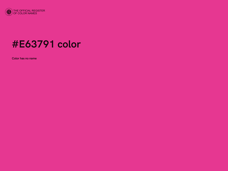 #E63791 color image