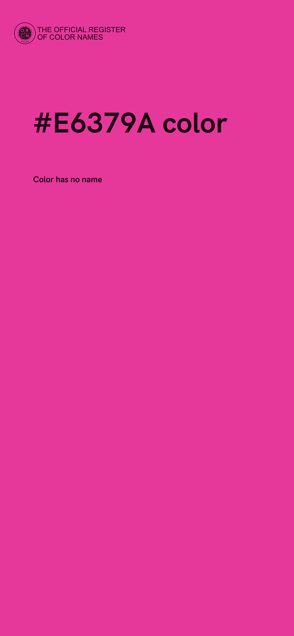 #E6379A color image