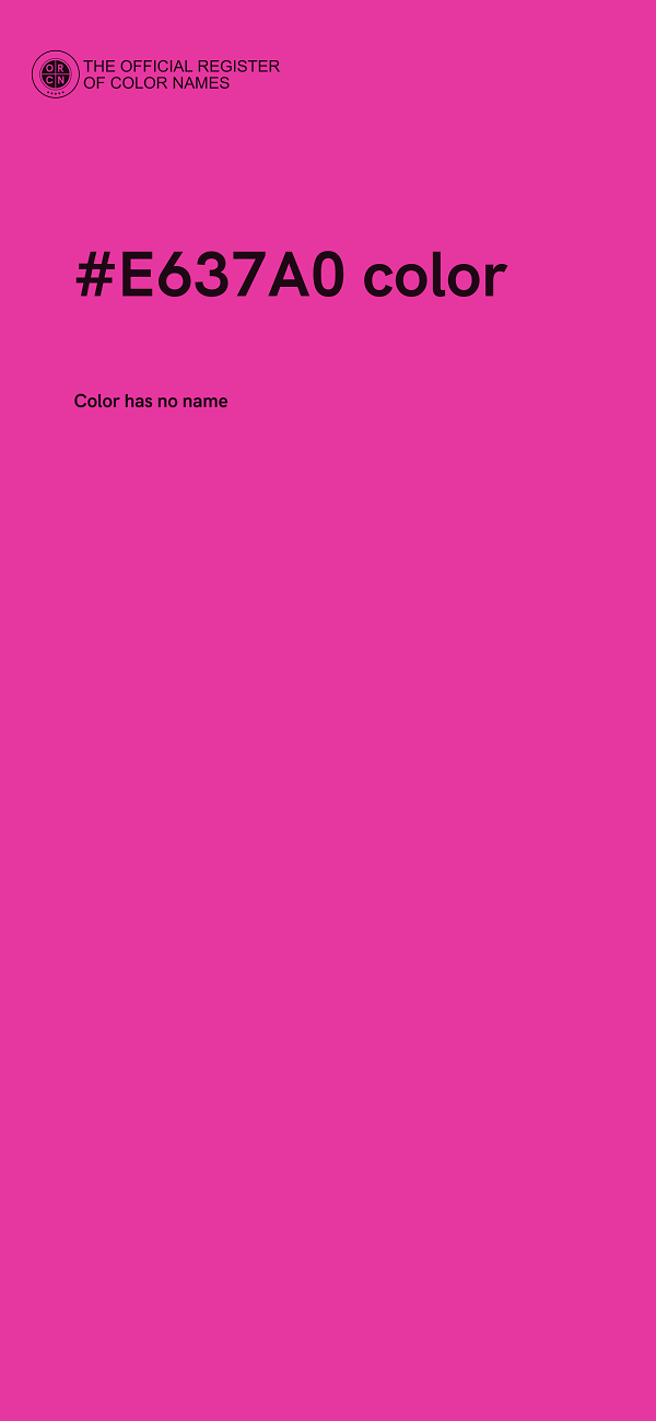 #E637A0 color image