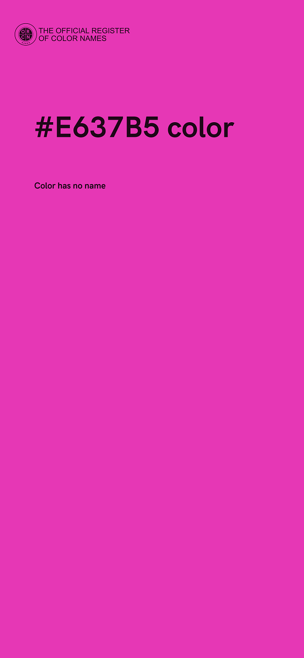 #E637B5 color image