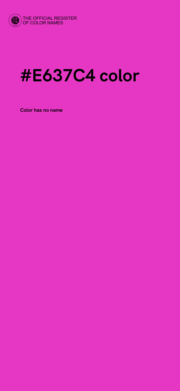 #E637C4 color image