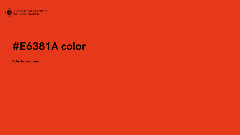 #E6381A color image