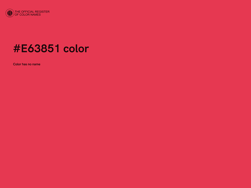 #E63851 color image