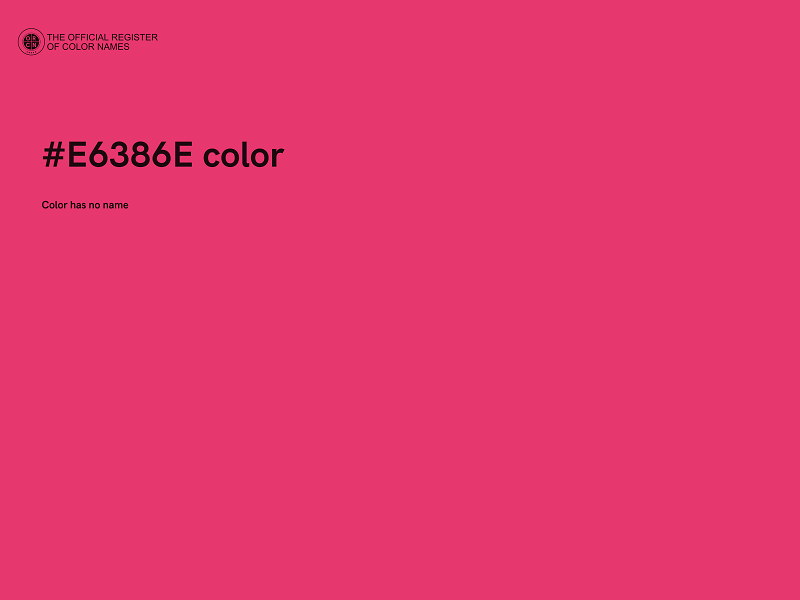 #E6386E color image