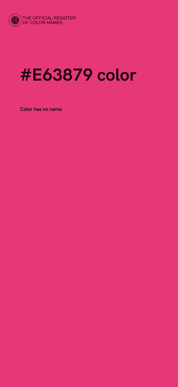 #E63879 color image