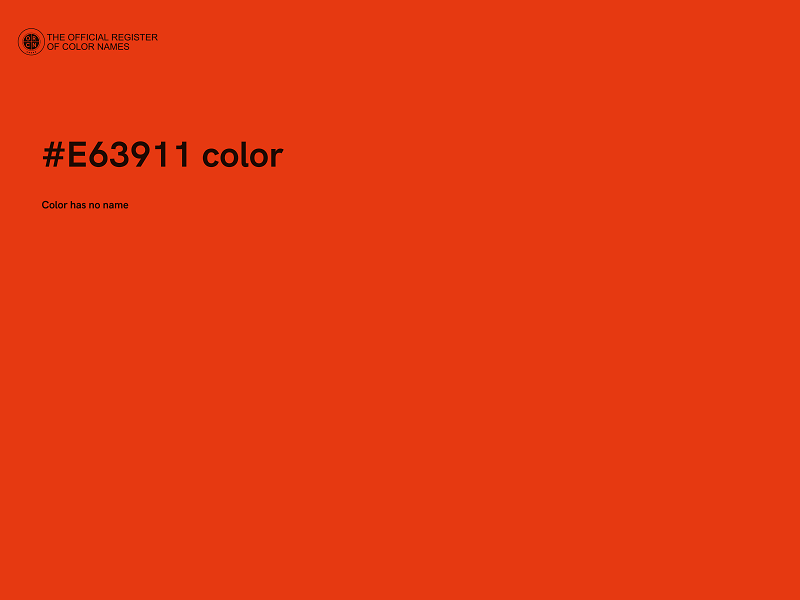 #E63911 color image