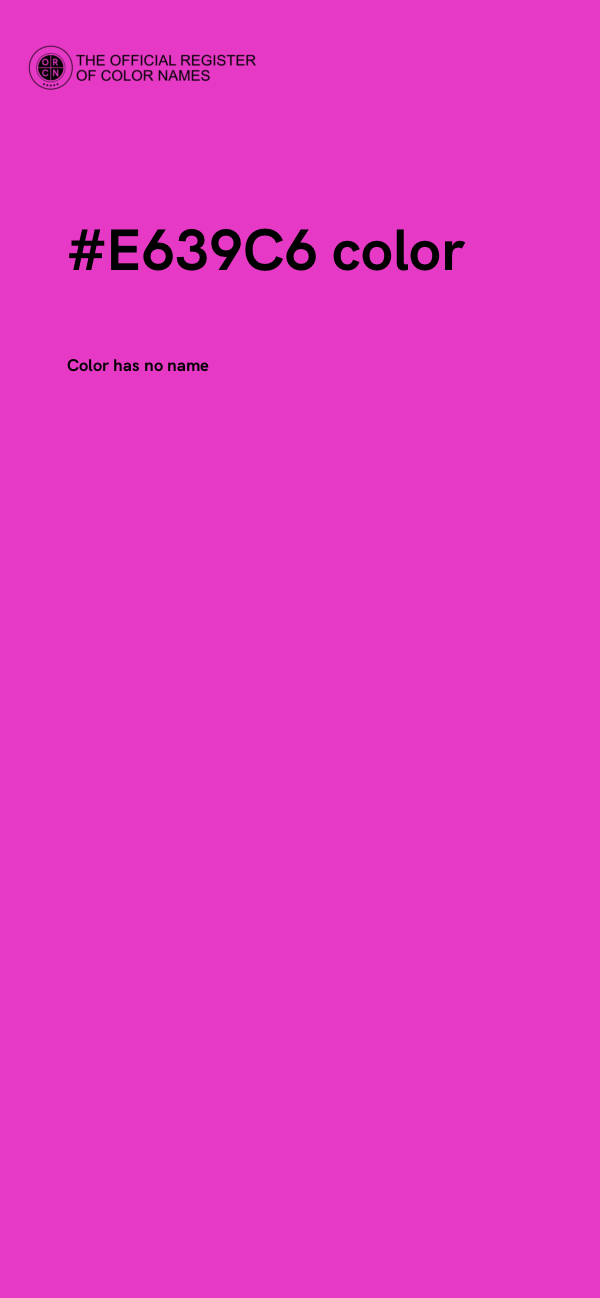 #E639C6 color image