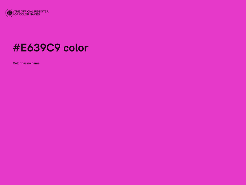#E639C9 color image