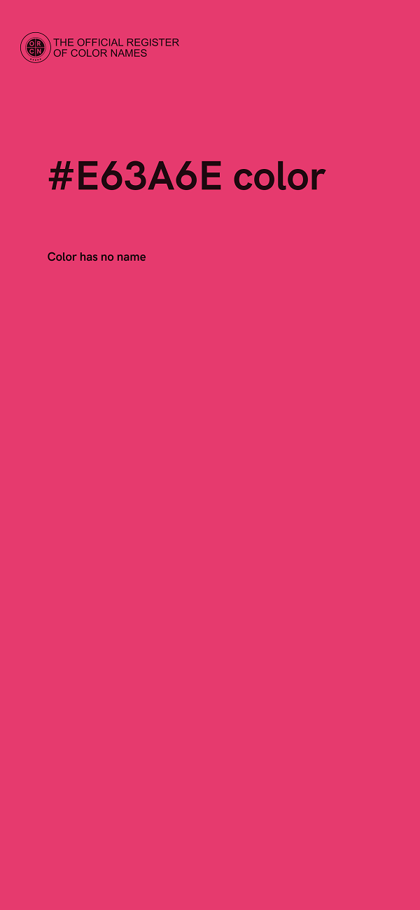 #E63A6E color image