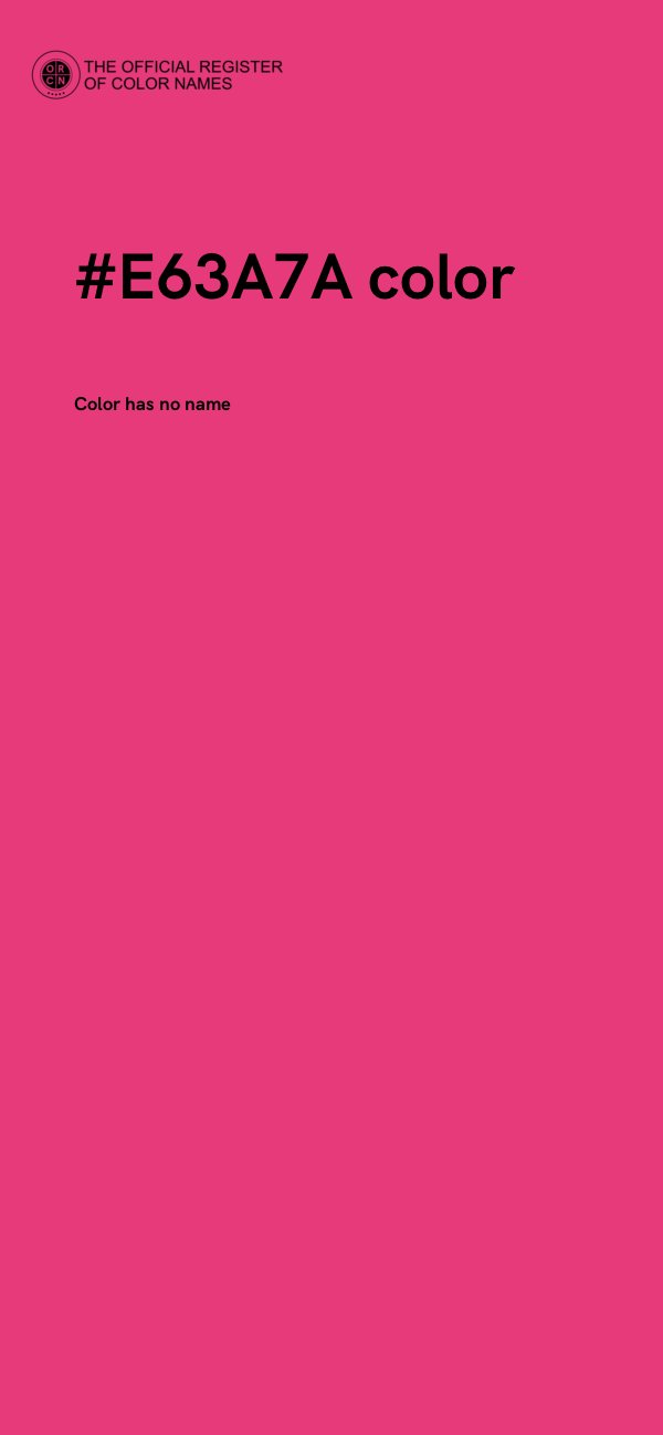 #E63A7A color image