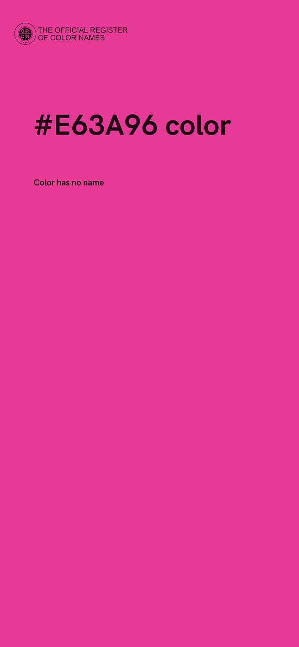 #E63A96 color image
