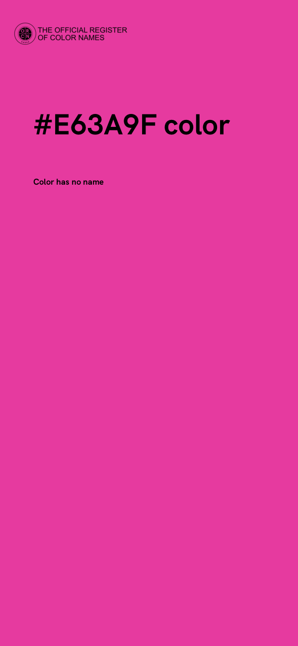 #E63A9F color image