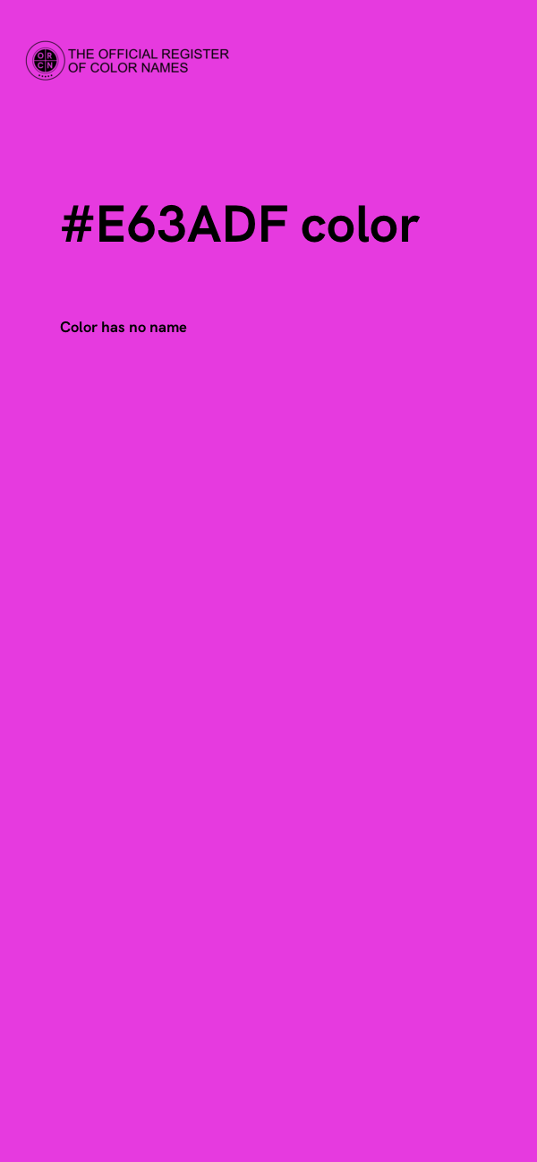 #E63ADF color image