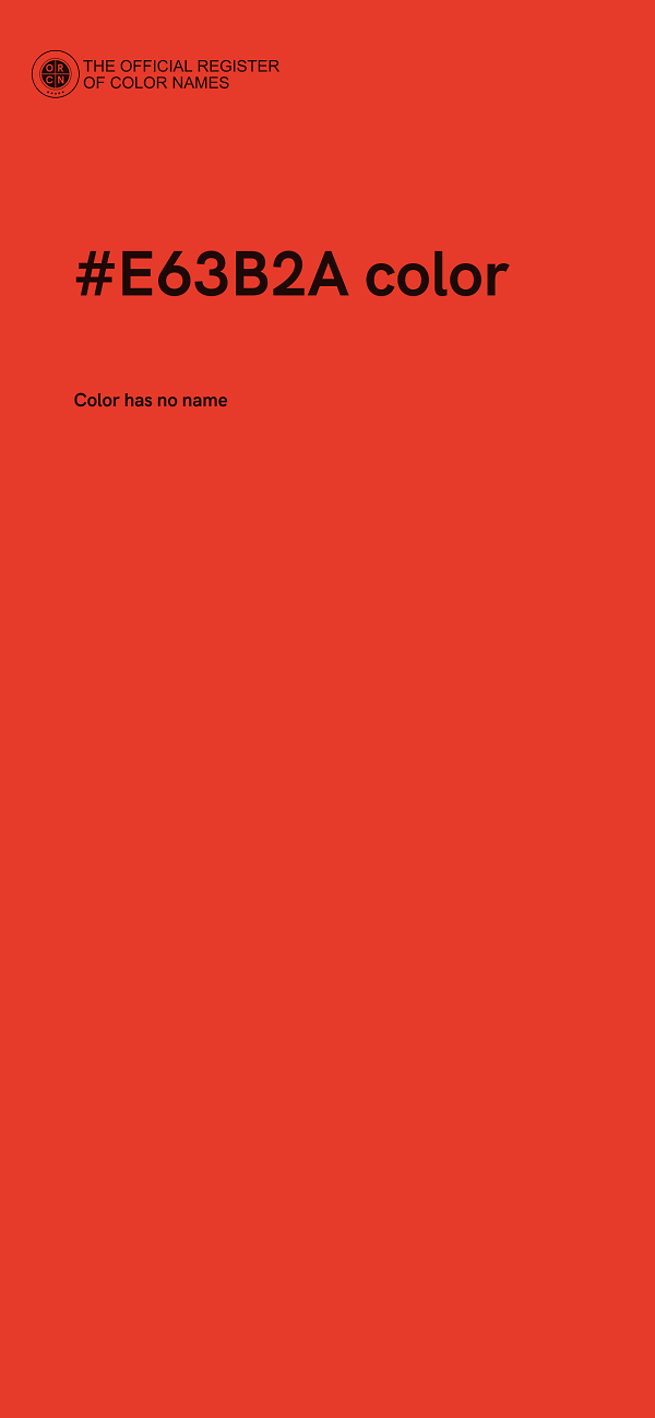 #E63B2A color image