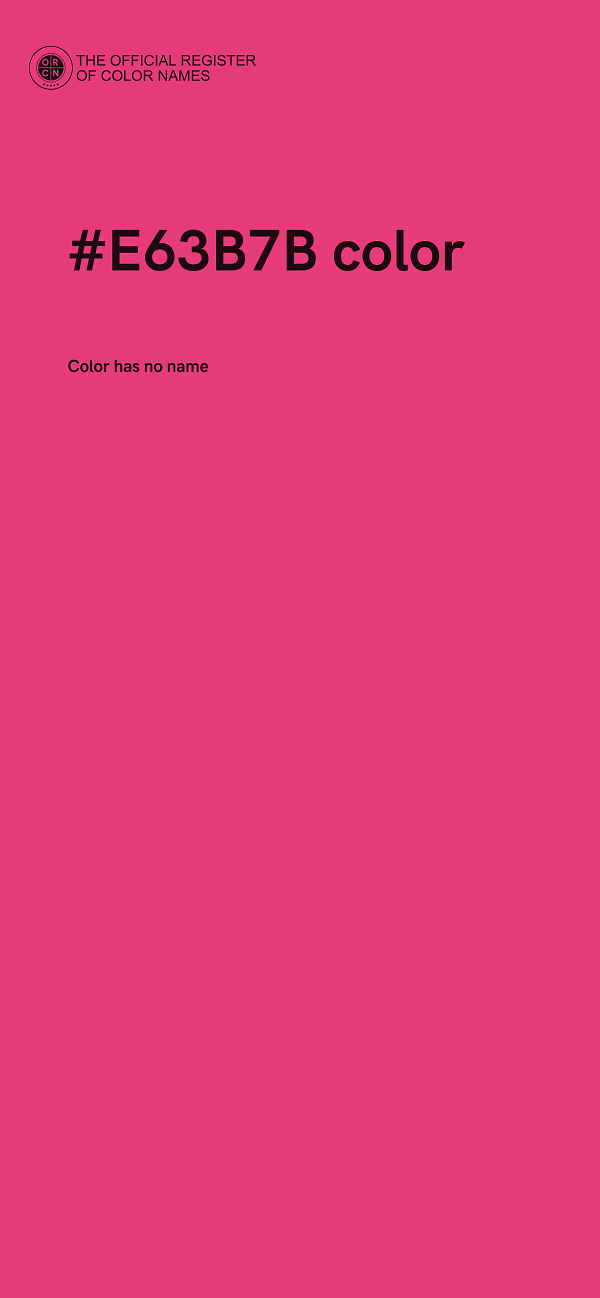 #E63B7B color image