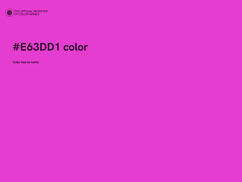 #E63DD1 color image