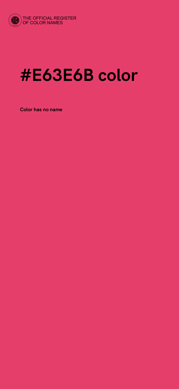 #E63E6B color image