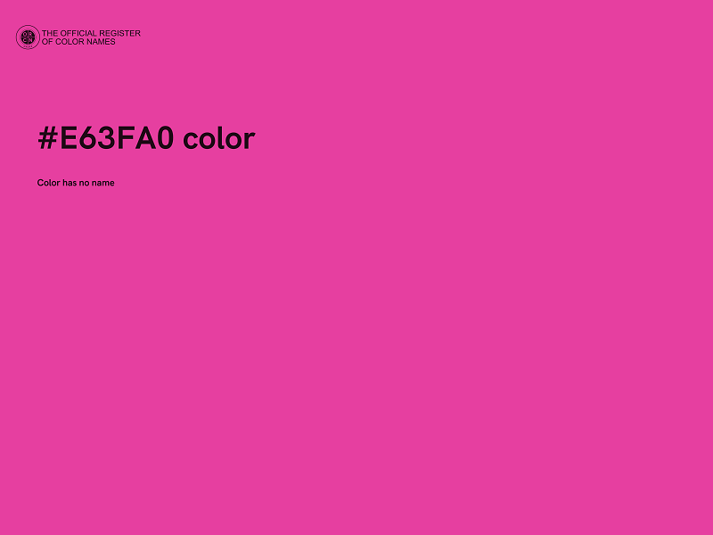 #E63FA0 color image