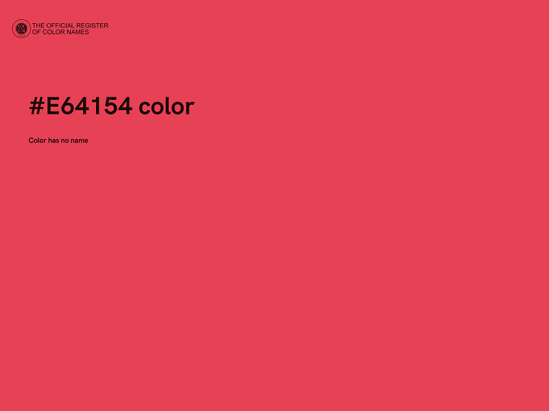 #E64154 color image