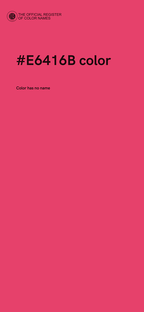 #E6416B color image