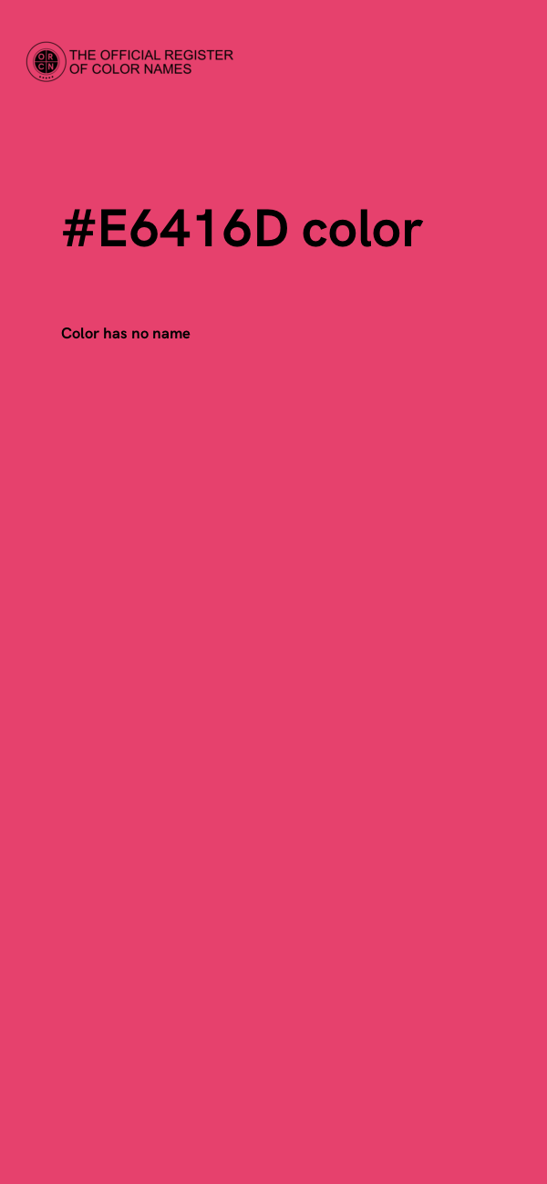 #E6416D color image