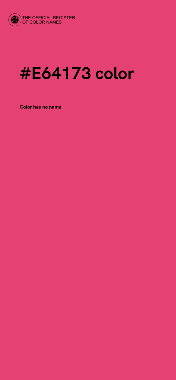 #E64173 color image
