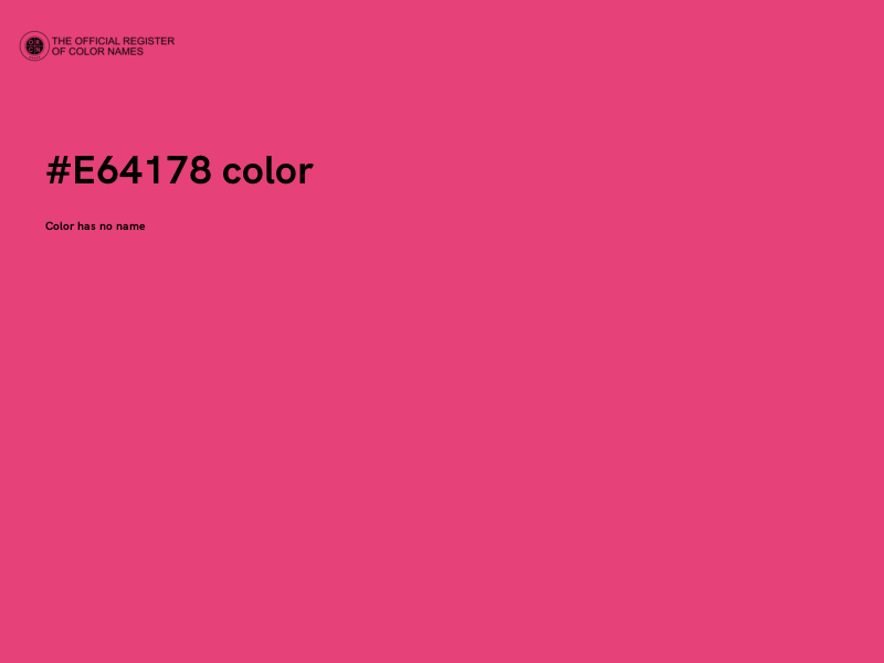 #E64178 color image