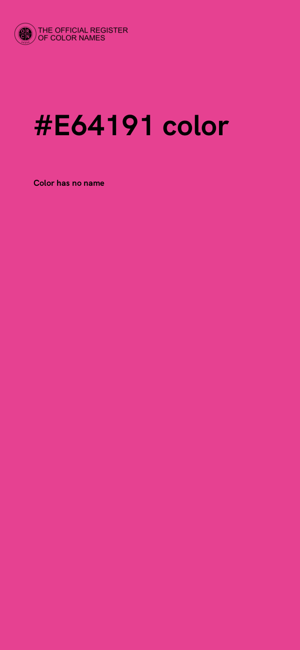 #E64191 color image