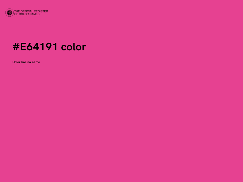 #E64191 color image