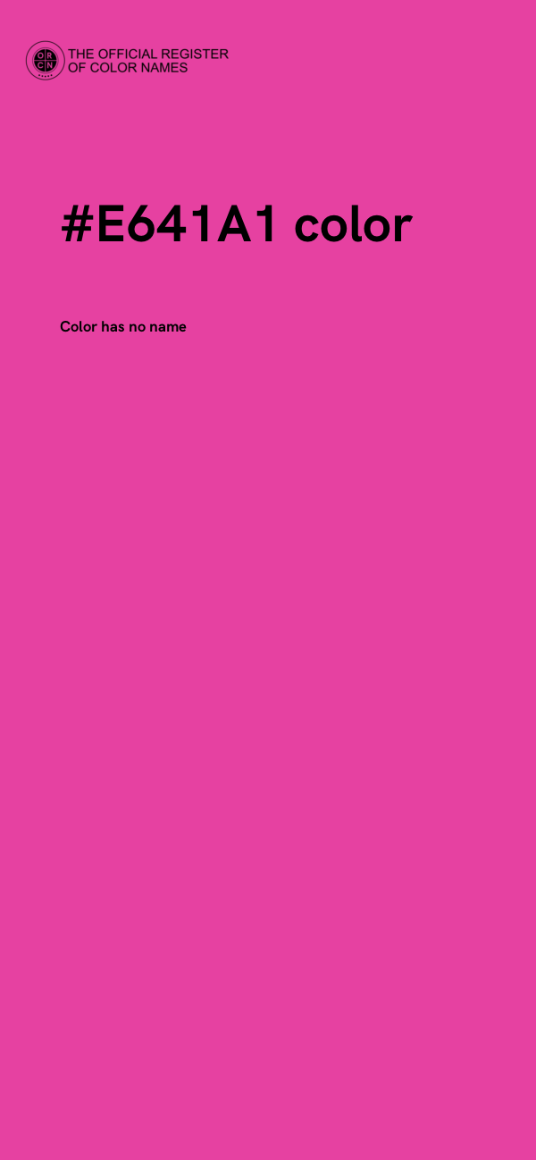 #E641A1 color image